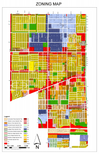 Map of all zoning areas located in the City of Gardena
