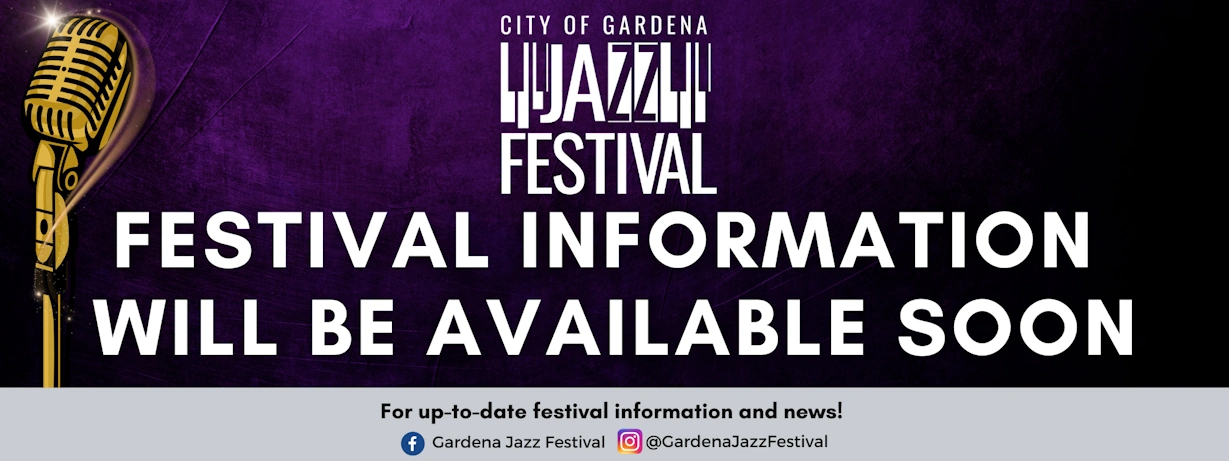 Image for Jazz Festival explaining that festival information will be available soon