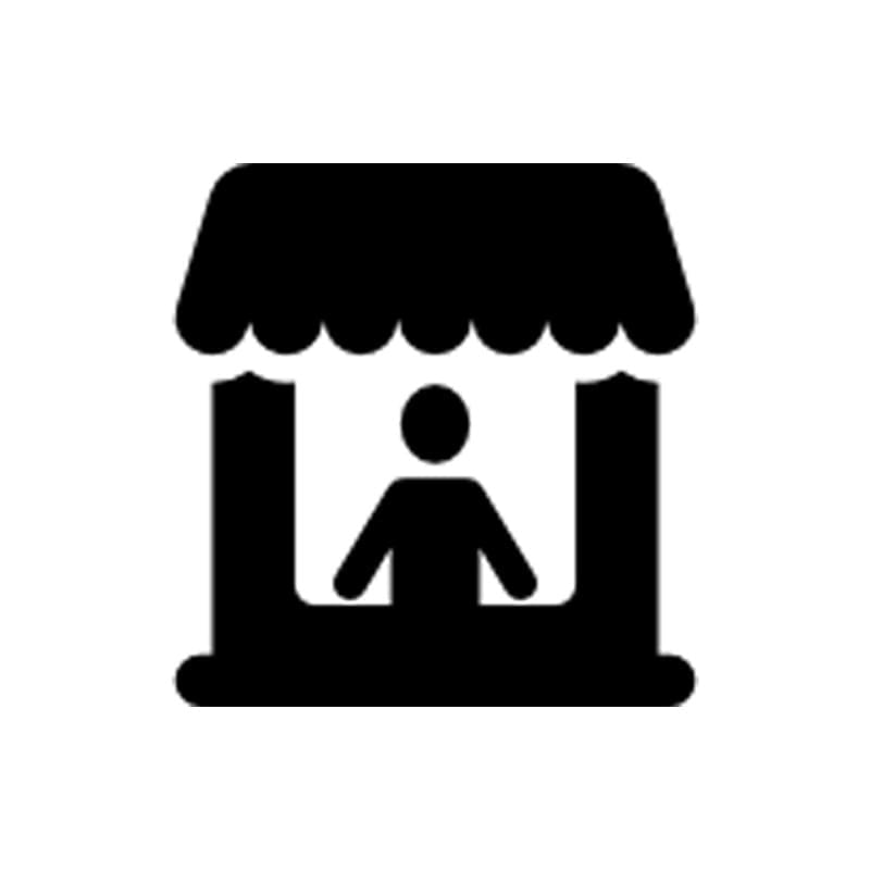 Vendor booth icon